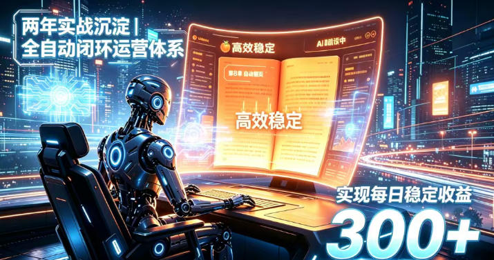 两年实战沉淀｜全自动闭环运营体系，实现每日稳定收益300+【揭秘】-橙心云网创