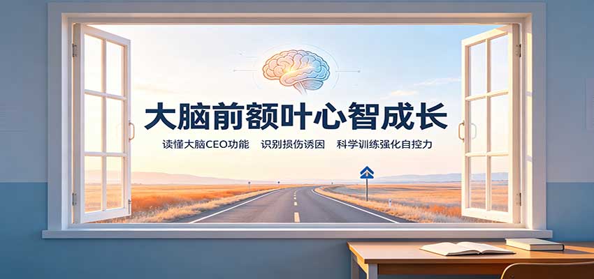 大脑前额叶心智成长：读懂大脑CEO功能，识别损伤诱因，科学训练强化自控力-橙心云网创