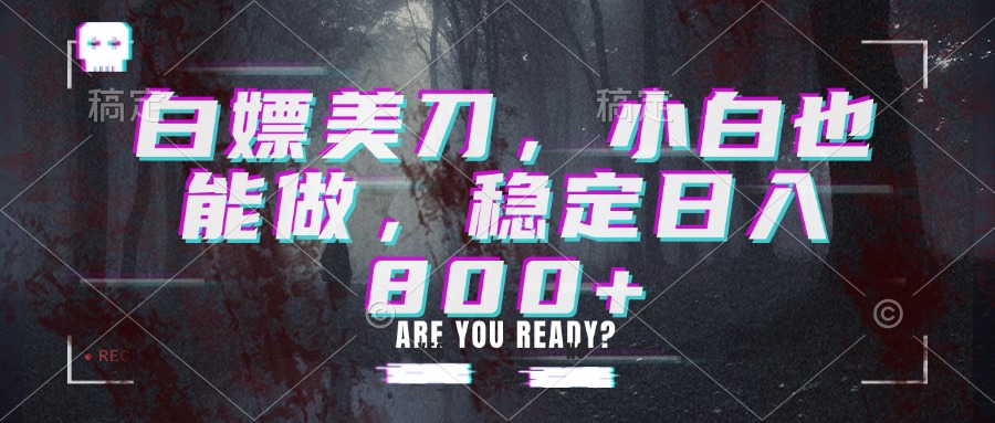 白嫖美刀,小白也能做,稳定日入800+-橙心云网创