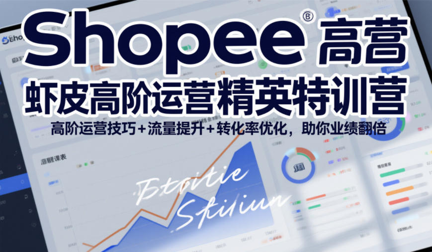 Shopee虾皮高阶运营精英特训营，高阶运营技巧+流量提升+转化率优化，助你业绩翻倍(更新26年9月)-橙心云网创