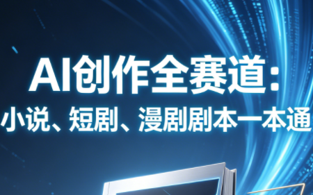 AI创作全赛道:小说、短剧、漫剧剧本一本通(更新)-橙心云网创