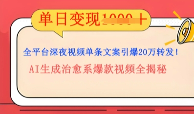 全平台深夜文案新风口：DeepSeek生成百万播放量金句，治愈系内容涨粉速度快4倍-橙心云网创